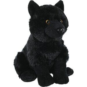 Wild Republic Wolf Plush, Stuffed Animal, Plush Toy, Kids Gifts, Black, 12"